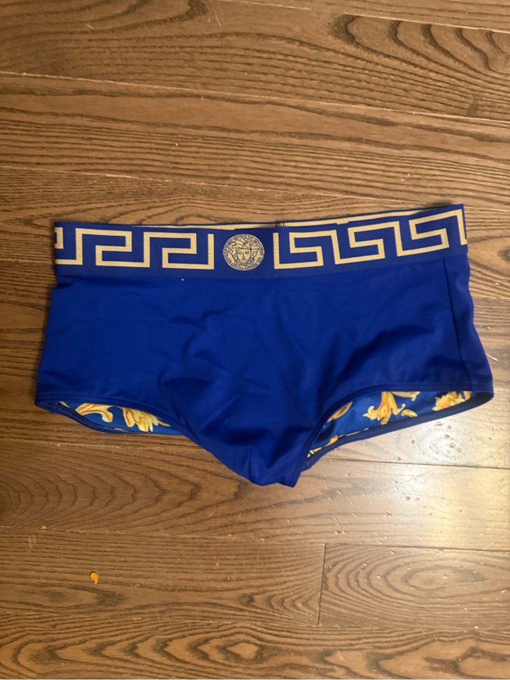Versace Greca Border Swim Briefs – Royal Blue – Size 4 / M - Picture 3 of 3